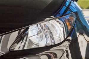 Cars headlights polishing