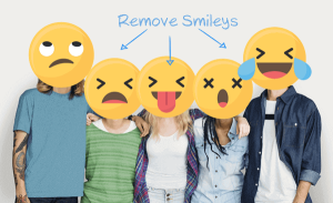 How to remove emoticon from facebook post