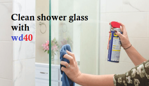 cleaning shower glass with wd40