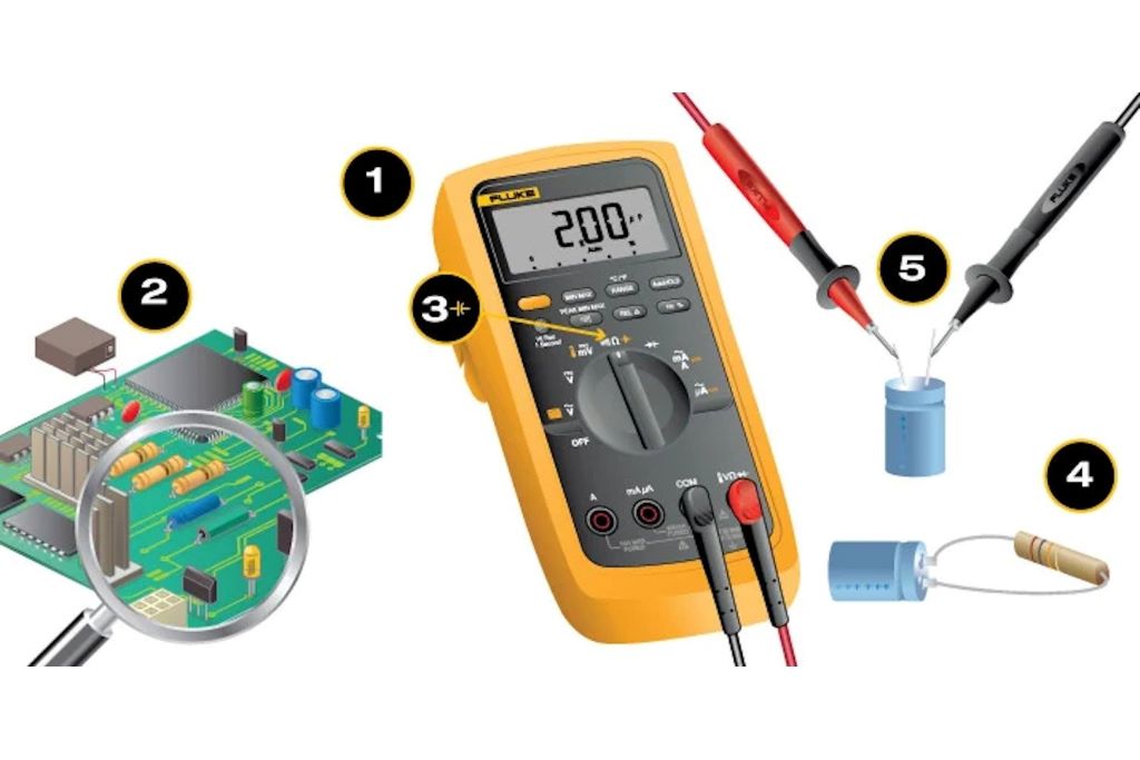 Multimeter testing procedure for hvac capacitor failure youtube