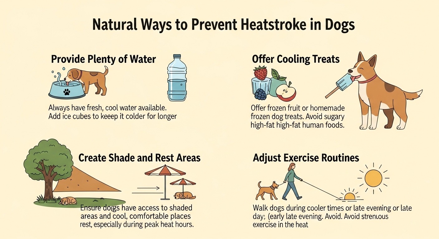 Dog drinking water from portable bowl during summer walk to prevent heatstroke and maintain hydration