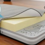 Removable waterproof dog bed cover being unzipped for machine washing after pet accident