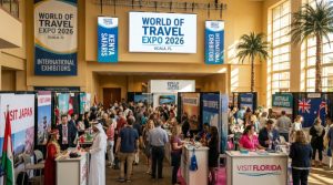 International travel exhibitors at World of Travel Expo 2026 Ocala Florida